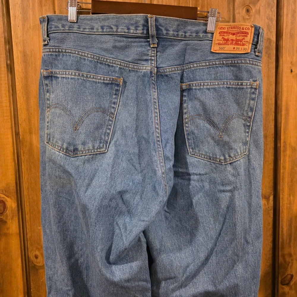 Levi's 560 Comfort Fit Jeans Mens‎ 36x30 Blue Excellent Relaxed Tapered Denim